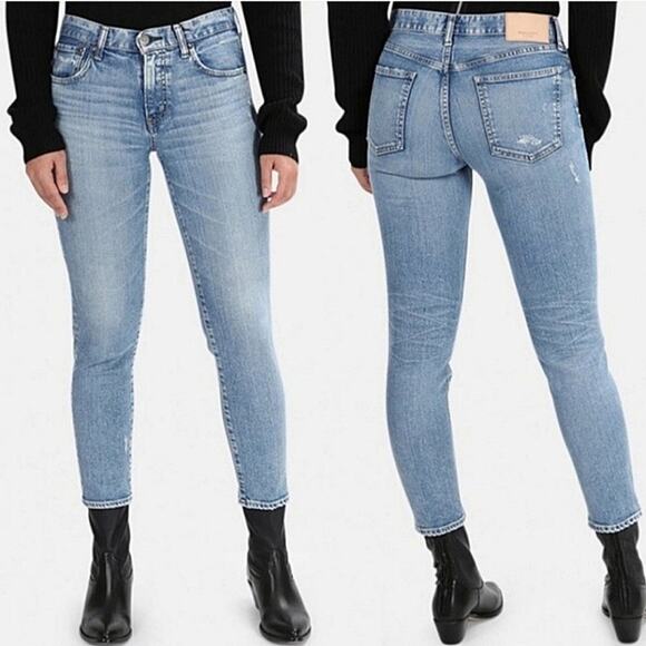 MOUSSY VINTAGE Edmond High Rise Skinny Jeans Medium Wash Blue Size 26 - Picture 1 of 16